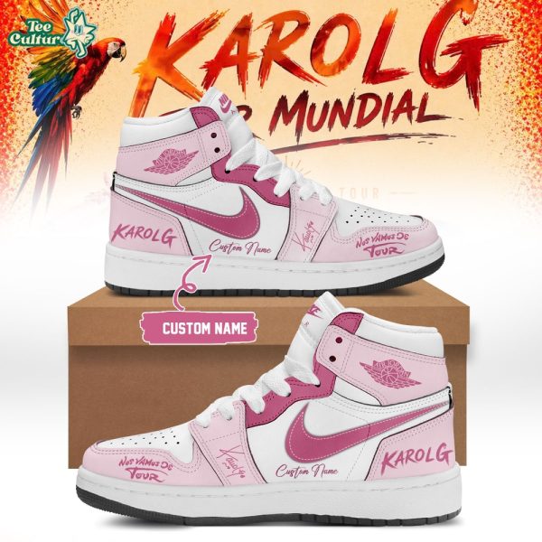 Karol G - Nos Vamos de Tour Limited Edition Signature - Pink AJ1 Shoes