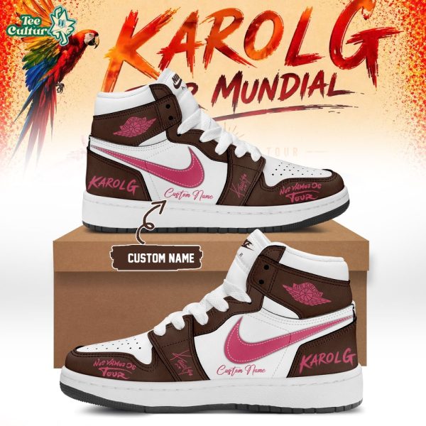 Karol G - Nos Vamos de Tour Limited Edition Signature - Red AJ1 Shoes Ver3
