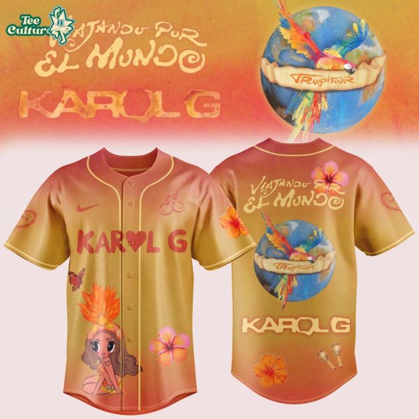 Karol G Viajando Por El Mundo Tropitour 2026 Edition Jersey by Teesculture.com