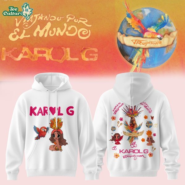Karol G Viajando Por El Mundo Tropitour Midnight 2026 Edition Hoodie