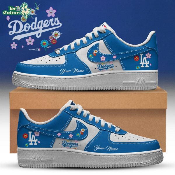 LA Dodgers x Takashi Murakami Shoes Special Blue Air Force 1 Limited Edition