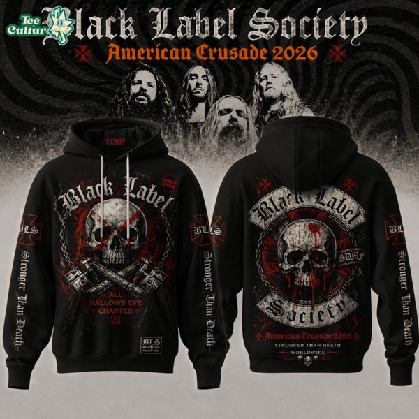Limited Edition Black Label Society Tour 2026 3D Hoodie
