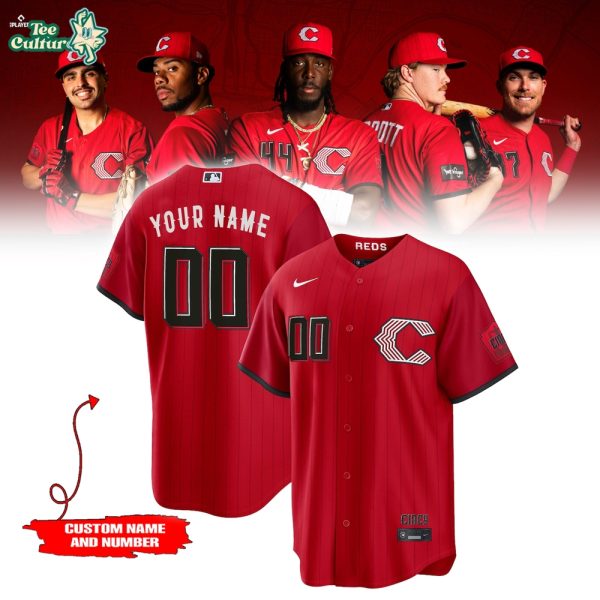Limited Edition C.Reds 2026 City Connect Stadium Red Baseball Jersey