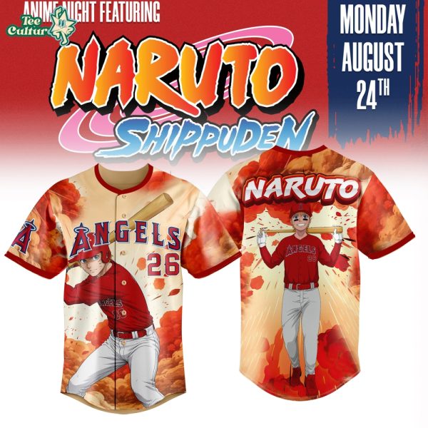 Limited Edition LA.Angels x Naruto Game Night 2026 Baseball Jersey