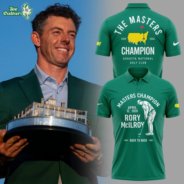 Limited Edition Rory McIlroy The 2026 Masters Champion Green Shirt