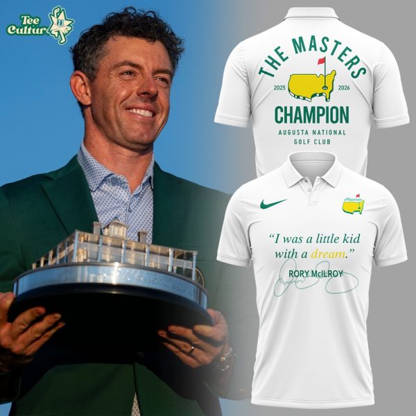 Limited Edition Rory McIlroy The 2026 Masters Champion White Shirt
