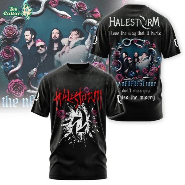 Limitted Edition Halestorm Tour UK/EU 2026 3D T-Shirt Ver2