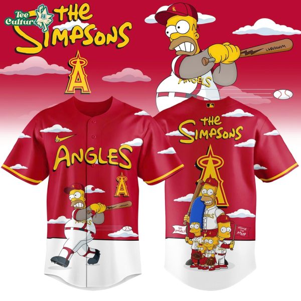 Los Angeles Angels x The Simpsons 2026 Limited Edition Baseball Jersey