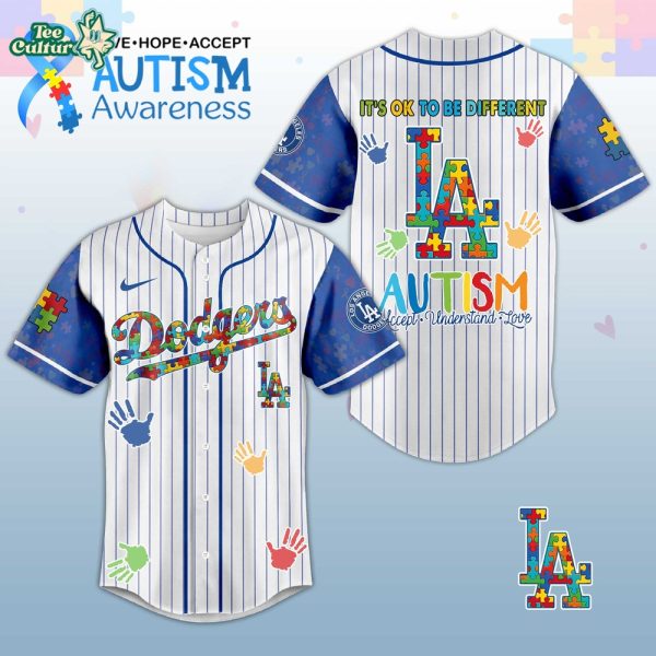 Los Angeles Dodgers Autism Awareness 2026 Special Edition Baseball Jersey