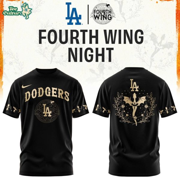 Los Angeles Dodgers Fourth Wing Night Special Baseball T-Shirt