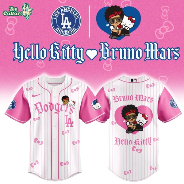 Los Angeles Dodgers x Bruno Mars x Hello Kitty 2026 Limited Edition Pink Jersey Jogger Cap Set