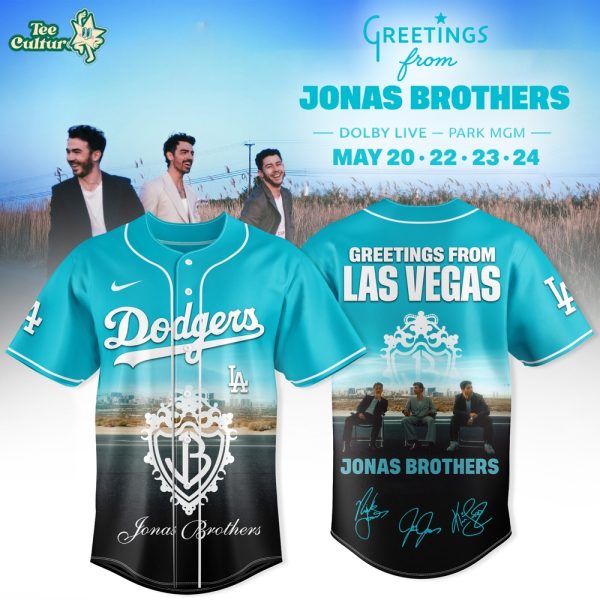 Los Angeles Dodgers x Jonas Brothers Greetings From Las Vegas 2026 Exclusive Jersey