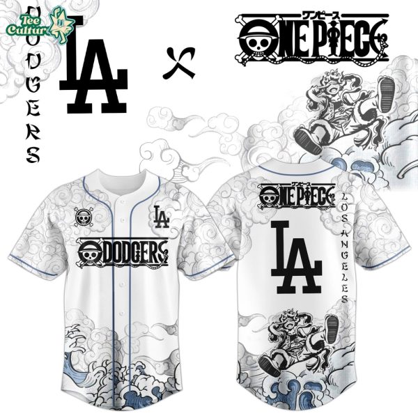 Los Angeles Dodgers x One Piece Jersey 2026 Luffy Gear 5