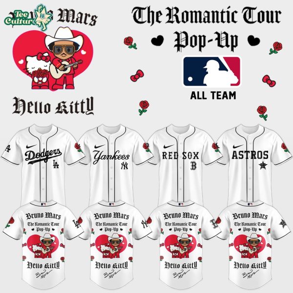 MLB All Teams X “Bruno Mars ♥️ Hello Kitty - The Romantic Tour 2026” Limited Edition Jersey 3