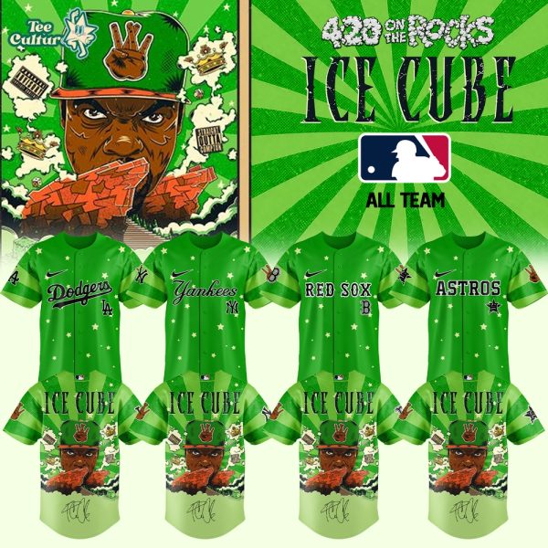 MLB All Teams X ICE CUBE “420 on the Rocks Tour 2026 ” Limited Edition Signature - Jersey 2