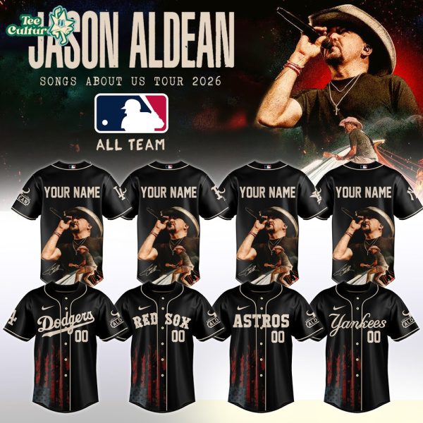 MLB All Teams X Jason Aldean “Songs About Us Tour 2026” Limited Edition Signature - Custom Jersey 3