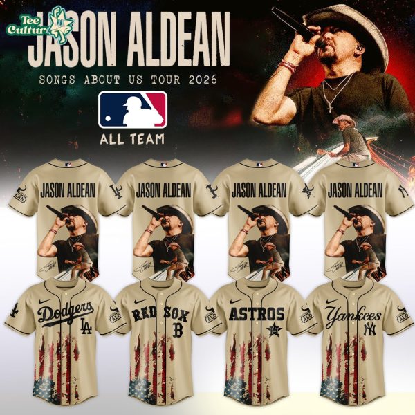 MLB All Teams X Jason Aldean “Songs About Us Tour 2026” Limited Edition Signature - Jersey 2