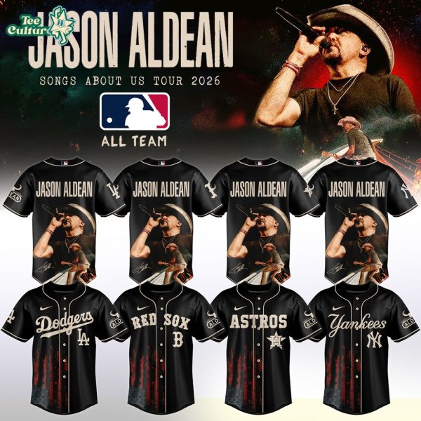 MLB All Teams X Jason Aldean “Songs About Us Tour 2026” Limited Edition Signature - Jersey 3