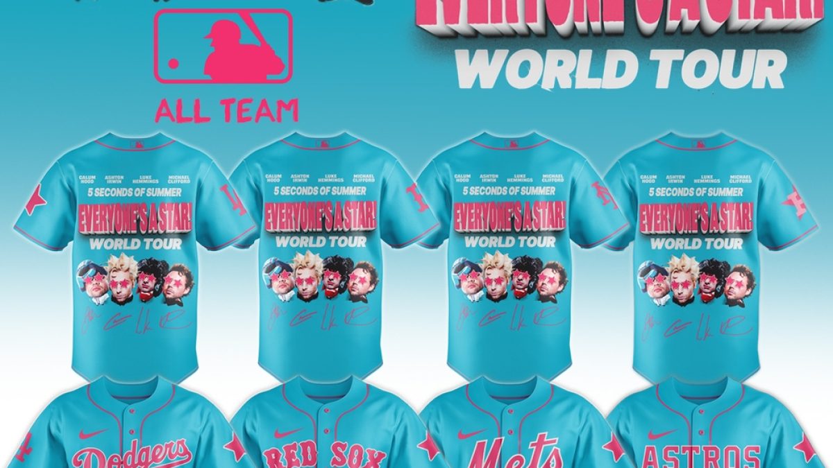 ◼️2026 ALL TEAM Tシャツ アリゾナキャンプ　記念グッズ MLB MLB All Teams x 5 Seconds of Summer Everyone's A Star World Tour