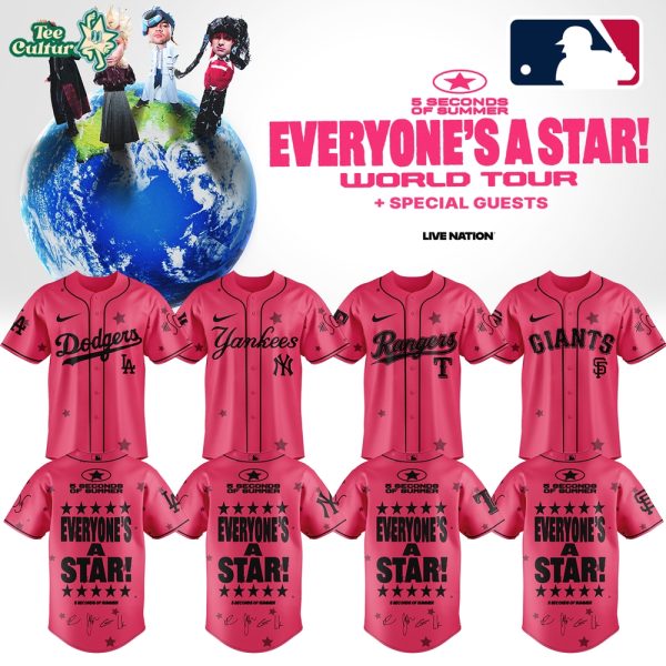 MLB All Teams x 5SOS Everyone’s A Star World Tour 2026 Collector Edition Jersey Version 5