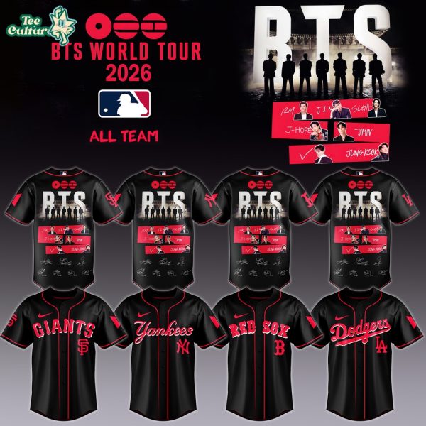 MLB All Teams x BTS Comeback World Tour 2026 Exclusive Limited Edition Jersey