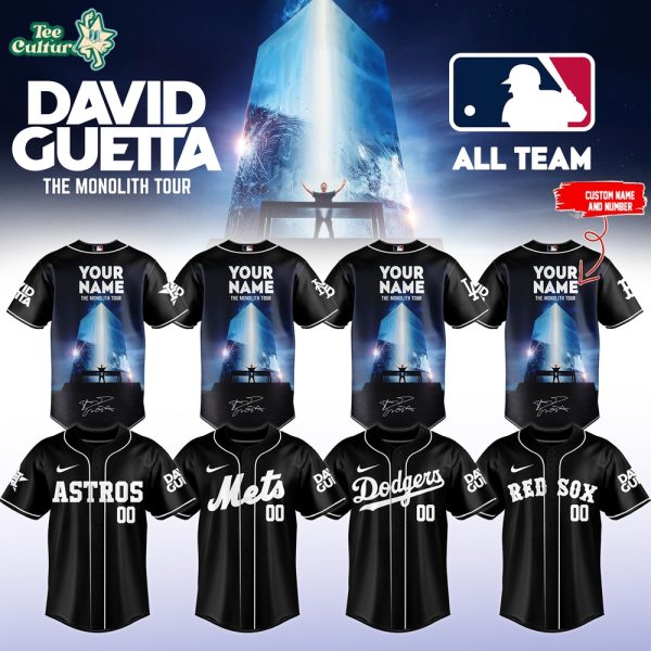 MLB All Teams x David Guetta The Monolith Tour 2026 Custom Name Limited Jersey 1