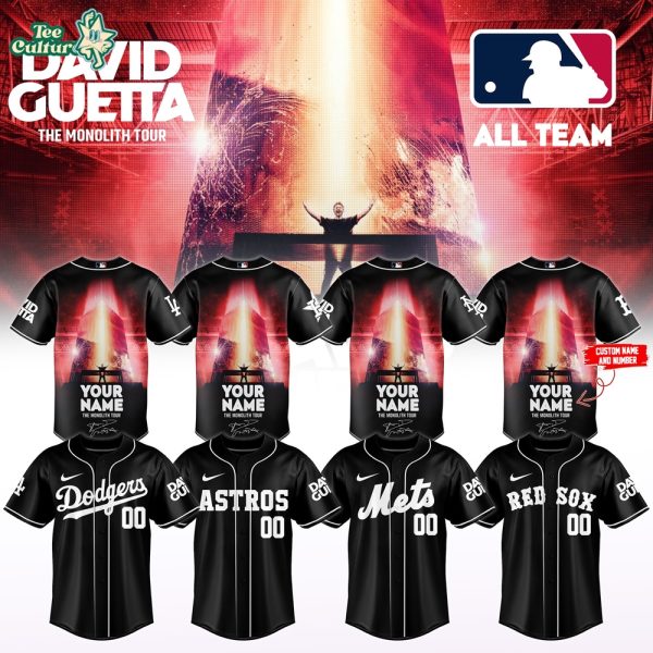 MLB All Teams x David Guetta The Monolith Tour 2026 Custom Name Limited Jersey 2
