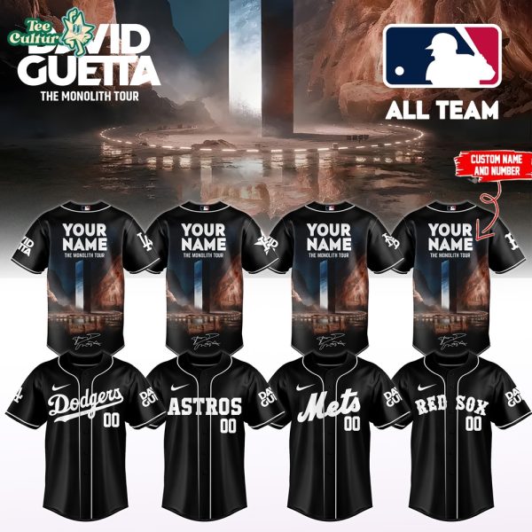 MLB All Teams x David Guetta The Monolith Tour 2026 Custom Name Limited Jersey 3