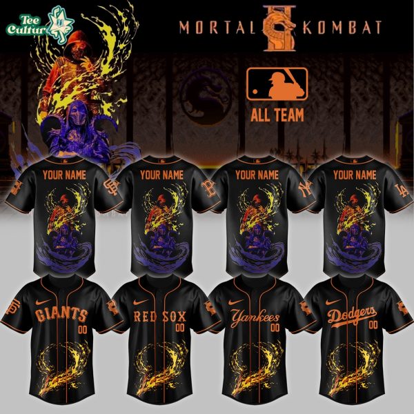 MLB All Teams x Mortal Kombat II 2026 Custom Name and Number Personalized Jersey