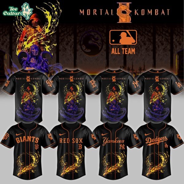 MLB All Teams x Mortal Kombat II 2026 Special Edition Baseball Jersey Design 2