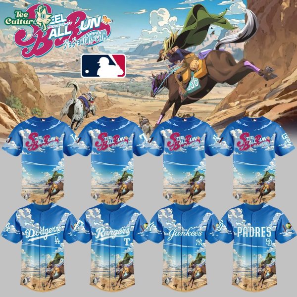 MLB All Teams x Steel Ball Run 2026 Limited Edition Baseball Jersey Version 3