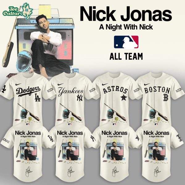 MLB X Nick Jonas “A Night with Nick Tour” 2026 Limited Edition Signature - Jersey 1