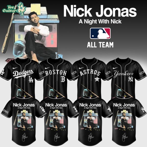 MLB X Nick Jonas “A Night with Nick Tour” 2026 Limited Edition Signature - Jersey 2