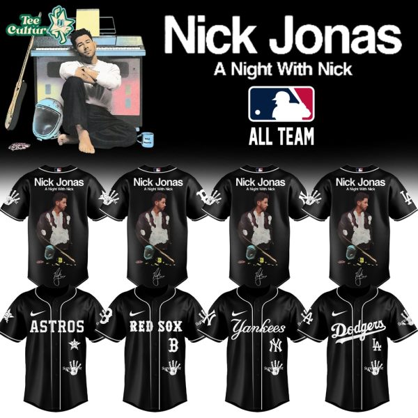 MLB X Nick Jonas “A Night with Nick Tour” 2026 Limited Edition Signature - Jersey 3