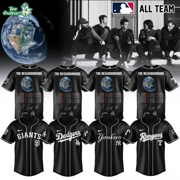 Major League Baseball All Teams x The Neighbourhood The World Tour Signed Black Jersey Version 2