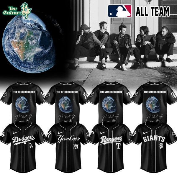 Major League Baseball All Teams x The Neighbourhood The World Tour Signed Black Jersey Version 3