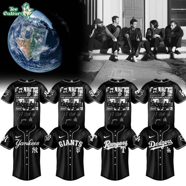 Major League Baseball All Teams x The Neighbourhood The World Tour Signed Black Jersey Version 4