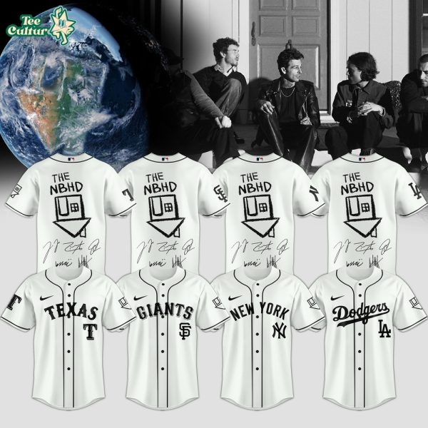 Major League Baseball All Teams x The Neighbourhood The World Tour Signed White Jersey