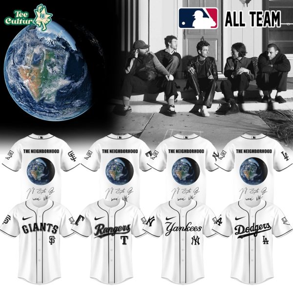 Major League Baseball All Teams x The Neighbourhood The World Tour Signed White Jersey Version 3