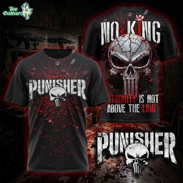 Marvel The Punisher Authority Is Not Above The Law Premium 3D Graphic T-shirt