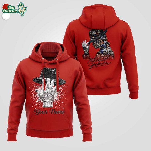 Michael Jackson King of Pop Signature Fedora and Sparkling Glove Fan Merch Hoodie