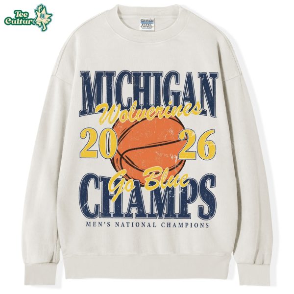 Michigan Wolverines 2026 Basketball Champions Sweatshirt
