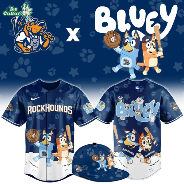 Midland RockHounds Bluey Night Special Fan Jersey