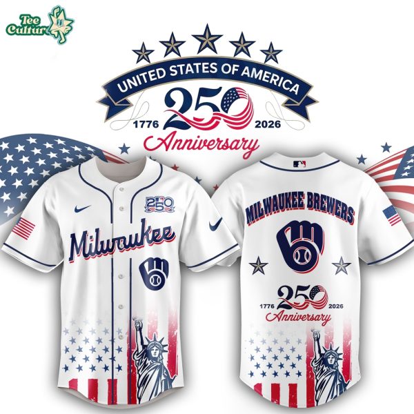 Milwaukee Brewers 250th Anniversary United States Semiquincentennial Fan Jersey