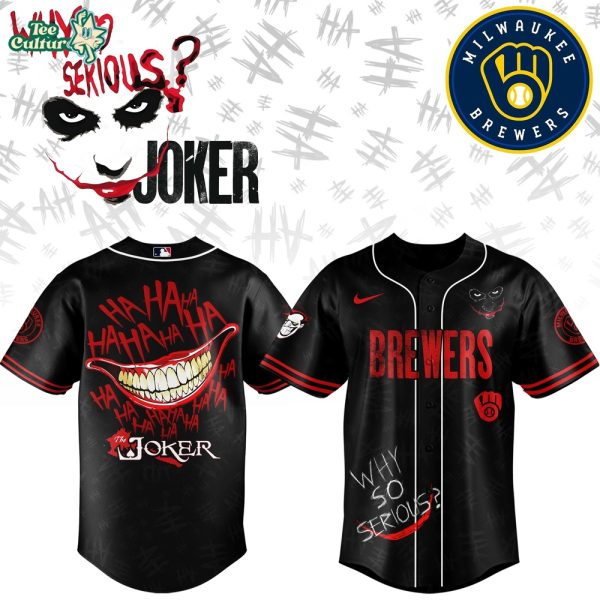 Milwaukee Brewers x Joker Game Night Limited Edition Baseball Jersey