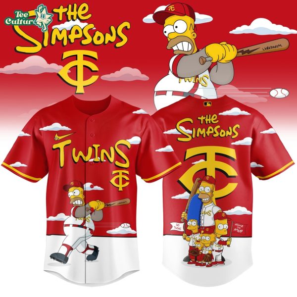 Minnesota Twins x The Simpsons 2026 Limited Edition Baseball Jersey