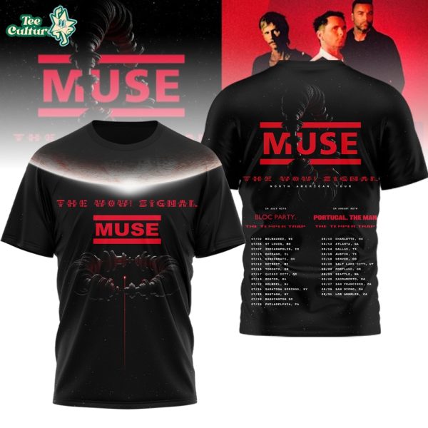 Muse 2026 North American Tour The Wow Signal July August 2026 Tour Dates Unisex T-Shirt