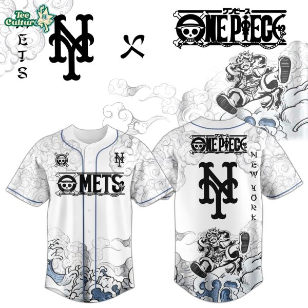 New York Mets x One Piece Jersey 2026 Luffy Gear 5
