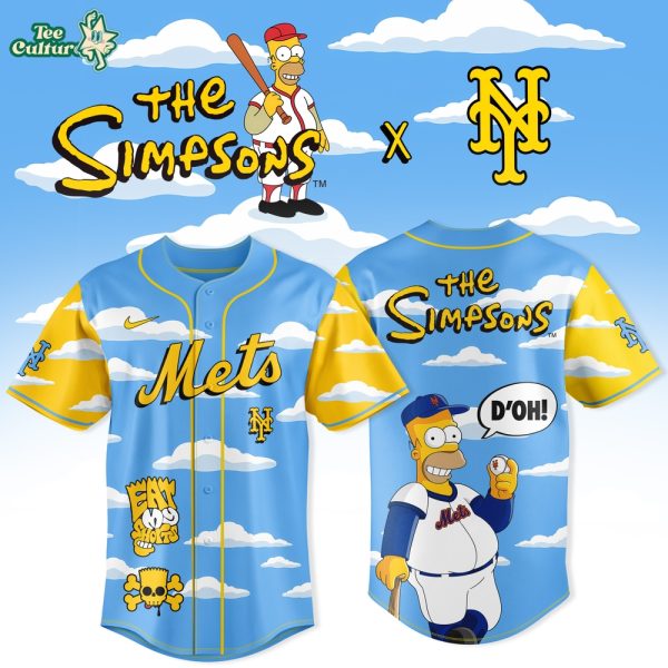 New York Mets x The Simpsons 2026 Special Edition Baseball Jersey