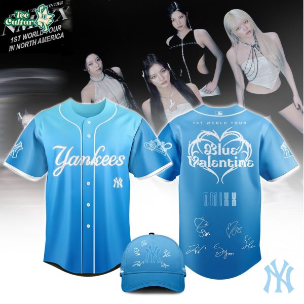 New York Yankees x Nmixx Blue Valentine Album 1st World Tour 2026 Limited Jersey